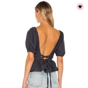 Vicky Open Back Tie Top